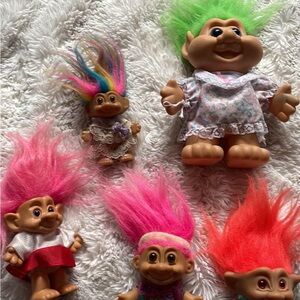 Colorful Troll Dolls Set